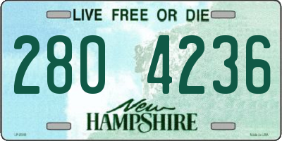 NH license plate 2804236