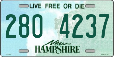 NH license plate 2804237