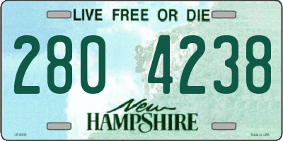 NH license plate 2804238