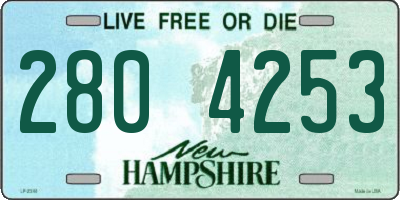 NH license plate 2804253
