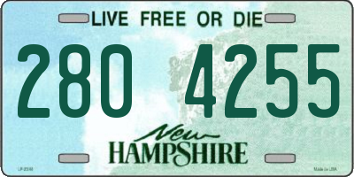 NH license plate 2804255