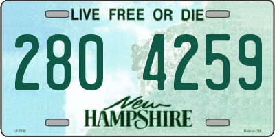 NH license plate 2804259