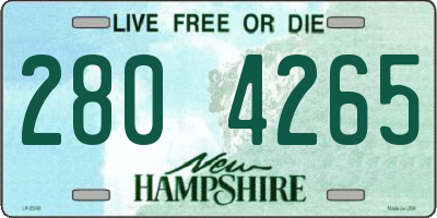 NH license plate 2804265