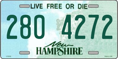 NH license plate 2804272