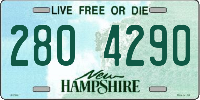 NH license plate 2804290