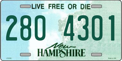 NH license plate 2804301