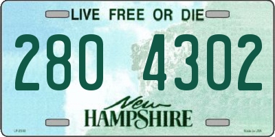 NH license plate 2804302