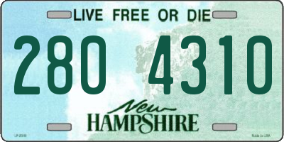 NH license plate 2804310