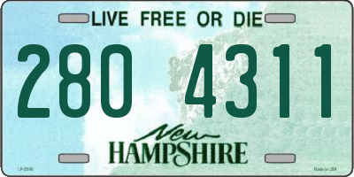 NH license plate 2804311