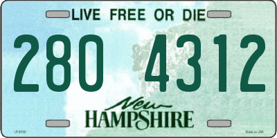 NH license plate 2804312