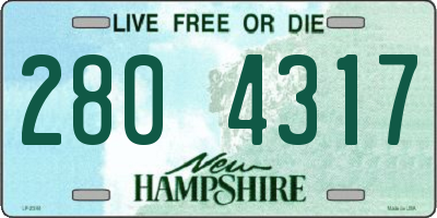 NH license plate 2804317