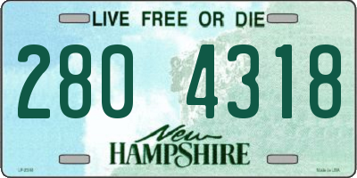 NH license plate 2804318
