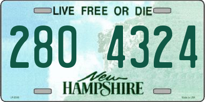 NH license plate 2804324