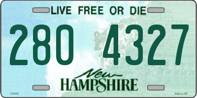 NH license plate 2804327