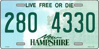 NH license plate 2804330