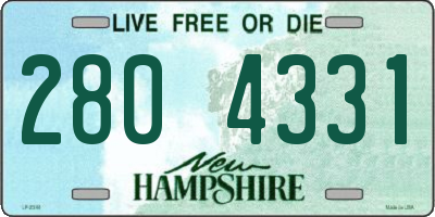 NH license plate 2804331