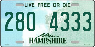 NH license plate 2804333