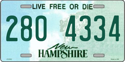 NH license plate 2804334