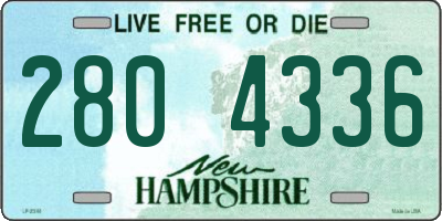 NH license plate 2804336