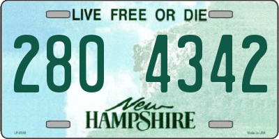 NH license plate 2804342