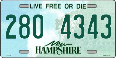 NH license plate 2804343