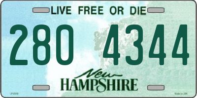 NH license plate 2804344