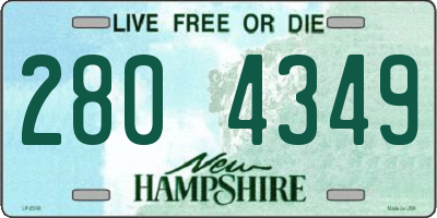 NH license plate 2804349