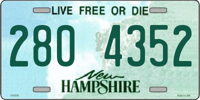 NH license plate 2804352