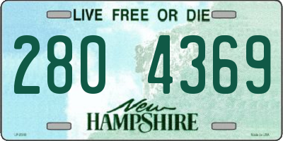 NH license plate 2804369