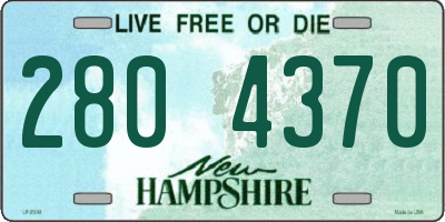 NH license plate 2804370
