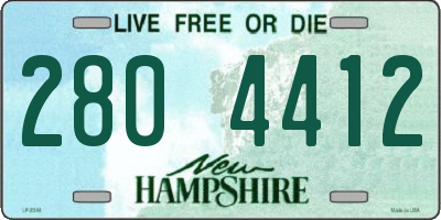 NH license plate 2804412