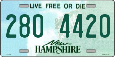 NH license plate 2804420