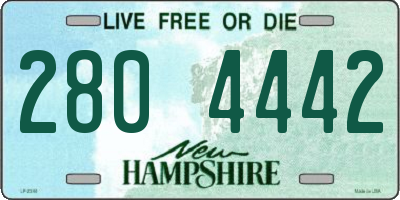 NH license plate 2804442