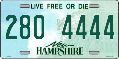 NH license plate 2804444