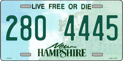 NH license plate 2804445