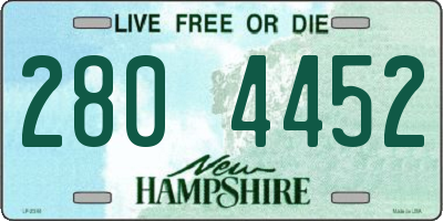 NH license plate 2804452