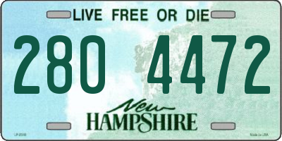 NH license plate 2804472
