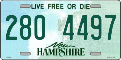NH license plate 2804497