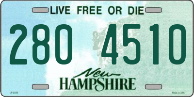 NH license plate 2804510
