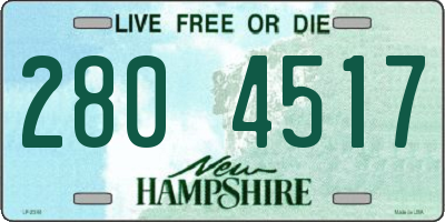 NH license plate 2804517