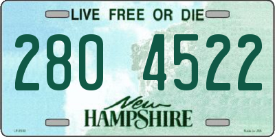 NH license plate 2804522