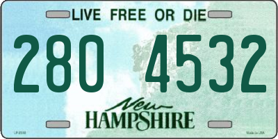 NH license plate 2804532
