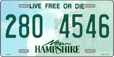 NH license plate 2804546
