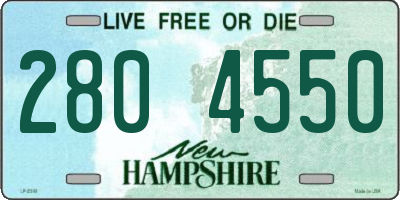 NH license plate 2804550