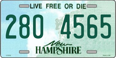 NH license plate 2804565