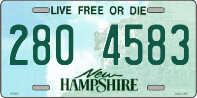 NH license plate 2804583