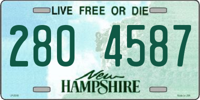 NH license plate 2804587