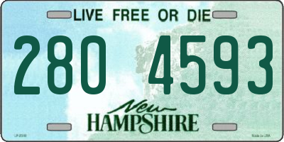 NH license plate 2804593