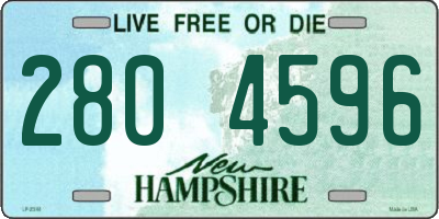 NH license plate 2804596