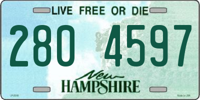 NH license plate 2804597